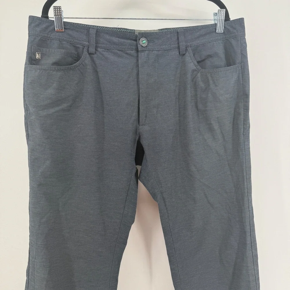 Linksoul Boardwalker Mens 36R Charcoal Grey Golf Performance Pants 36 x 30 - Picture 3 of 9